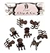 L. Erickson Clip & Go Mini Metal Claw Hair Clips, Chocolate, Set of 8 - Strong Hold For Easy Styling Solutions