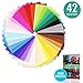 42 pcs 8 x 12 inch (20 x 30 cm) Craft Felt Sheets, Assorted Color 1mm thick Felt Fabric Squares, Nonwoven Fabric Sheet Pack for DIY Craft Patchworks Sewing with Easy Felt Crafting Ideas Ebook