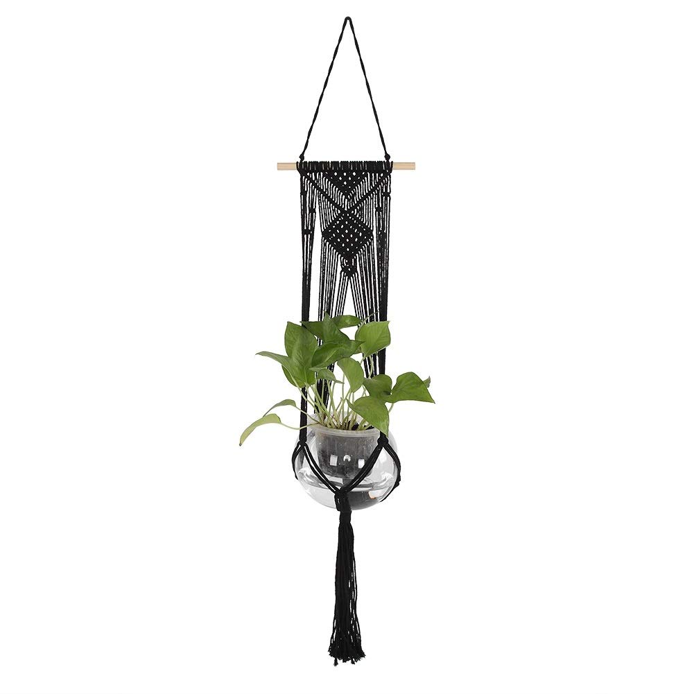 Flower Pot Holder String Hanging Rope Wall Decor HandMade Plant Hanger