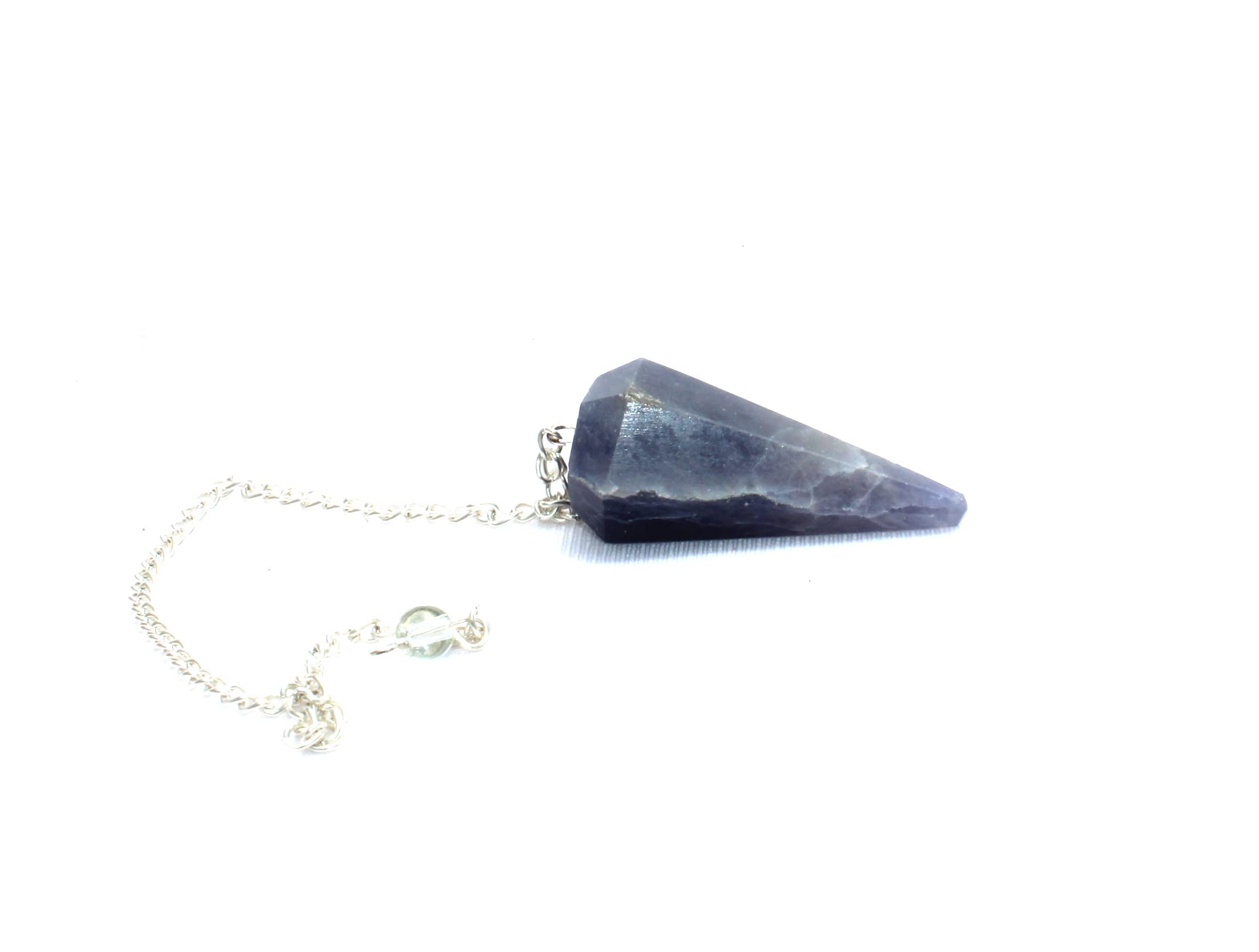 Jet International Blue Aventurine Cone Shaped Pendulum Faceted