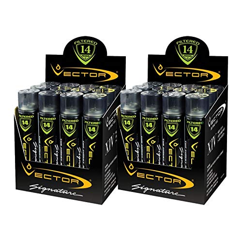 Vector 14x Filtered Premium Refined Fuel Butane Gas Refill (320mL) by Vector KGM – 24 Cans