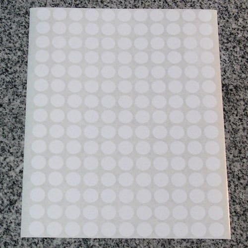 Premium Essential Supply - 1/2 inch Blank Bottle Cap Label Stickers (for 2 ml (5/8 dram) Amber Glass Essential Oil Bottle) - 108 Label Cap (Sticker Dots)