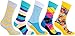 socks n socks-Men's 5-pair Luxury Fun Cool Cotton Colorful Mix Socks Gift Box