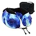 Cabeau Evolution S3 Travel Neck Pillow Memory Foam Neck Support, Adjustable Clasp, and Seat Strap Attachment - Comfort On-The-Go with Carrying Case for Airplane, Train, and Car (Galaxy)