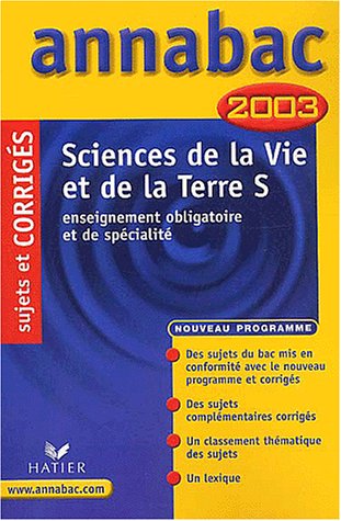 Sciences de la vie et de la terre S