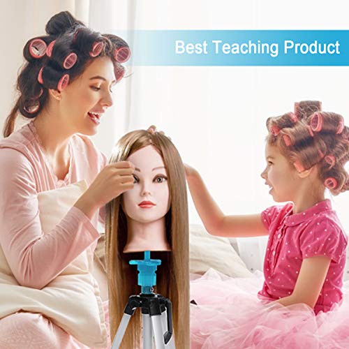 Adjustable Wig Head Stand Tripod Holder Mannequin Tripod for Hairdressing Training - Thumbnail 7