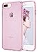 ULAK Clear Glitter Case for iPhone 8 Plus, iPhone 7 Plus Clear Shock Absorption Bumper TPU Protective Cover Case for Apple iPhone 7 Plus/iPhone 8 Plus (2017), Pink Glitter