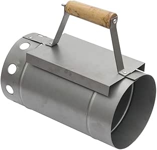 Plata Chimenea De Encendido Parrilla De Carbón, Encendedor De La