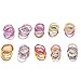 Pusheng 100 Pcs Baby Kids Girl Elastic Ponytail Holder Rope Hair Ties Head Bands