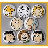 Peanuts Set of 8 - 1 Inch Magnets Charlie Brown Snoopy