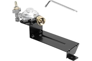 Outspark 80476 Gas Grill Valve Regulator for Weber Q200 Q220 Series Gas Grill,Grill Regulator Replacement Parts for Weber 394001 396000 396001 396002 566001 566002 566801 567798