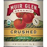 Muir Glen Organic Crushed Tomato with Basil, 28-Ounce Cans (Pack of 12)