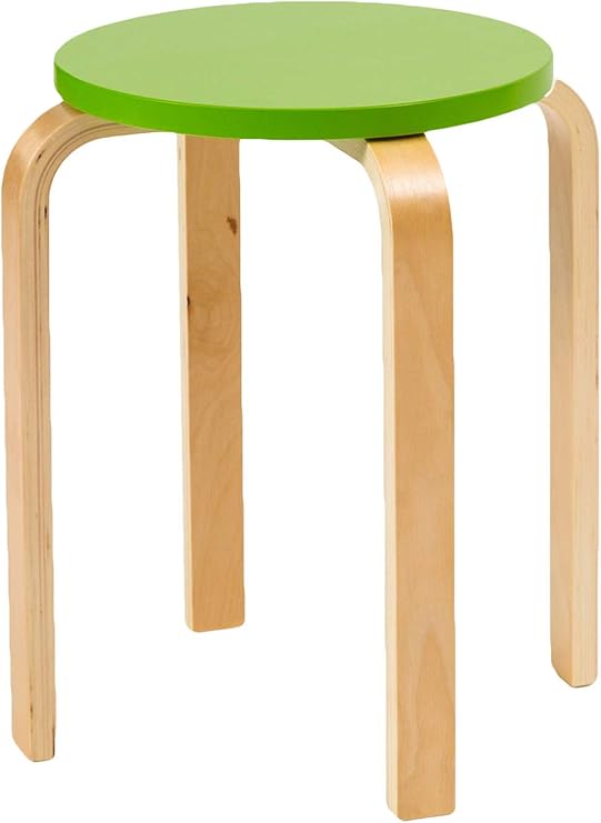 Amazon システムk スツール スタッキングチェア 北欧インテリア家具 木製 グリーン スツール チェア サイドテーブル オンライン通販