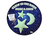 Inflatable Glow in the Dark Moon and Stars
