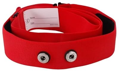 Rich Green Valley Chest Strap Heart Rate Monitor Replacement Strap Fits for myzone Switch Strap and MZ-Max(NOT Fits For MYZONE Mz-3) Red M-XXL Belt