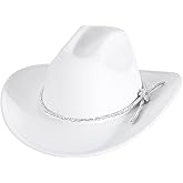 Womens Rhinestone Cowboy Hat Wide Brim Diamond-Glitter-Western-Cowgirl Hat Bling for Women
