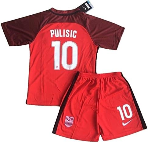 2016-2017 Christian Pulisic #10 New USA National 3rd Jersey and Shorts for Kids/Youth (7-8 Years Old)