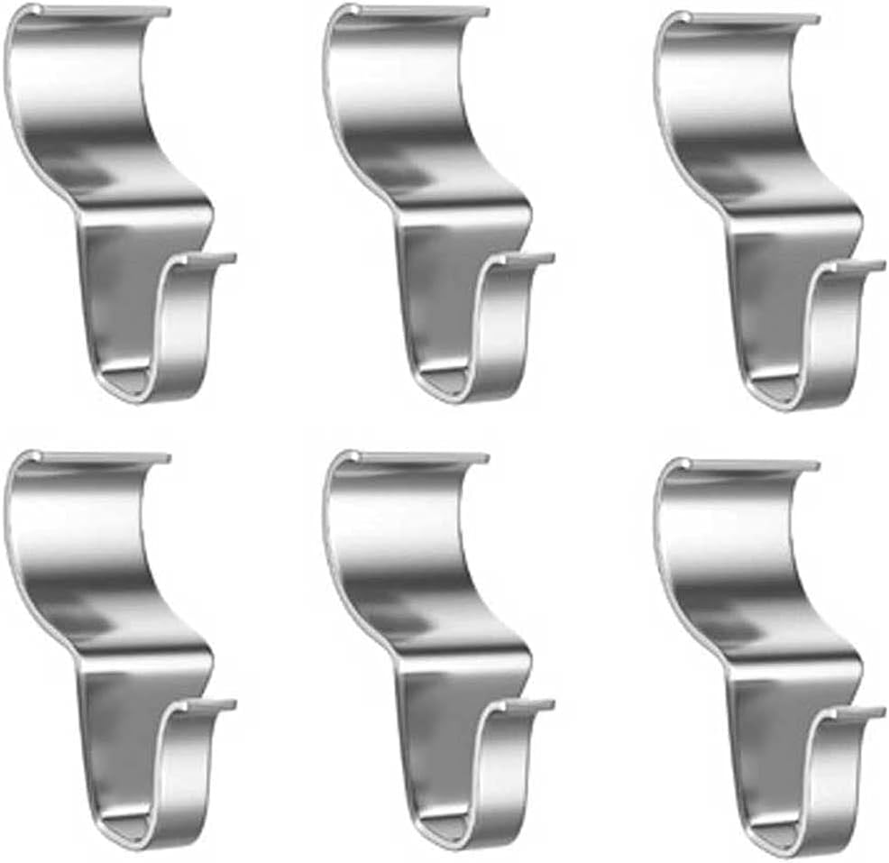 Wreath Hangers - 6 Pcs Vinyl Siding Hooks Stainless Steel Light Wreath Planter Hanging Hooks No-Hole Needed Hangers for Outdoor Decorations