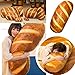 hevare Pillow 3D Simulation Bread Shape HD Prints Plush Toys for Home Decor Pillows Soft Lumbar Back Cushion Funny Food Stuffed Toy