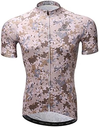 Men Cycling Jersey Xintown Summer Biking Bike Short Sleeve Shirt Camouflage Clothing (1 Jerseys, XXL)