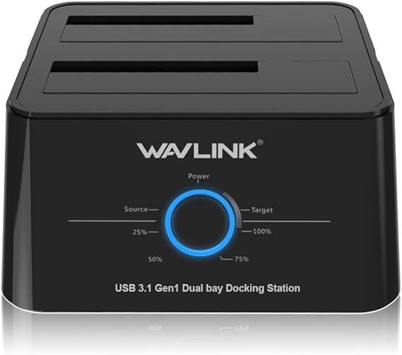 WAVLINK USB C to SATA DualBay Hard Drive Docking Station For 2.5 inch