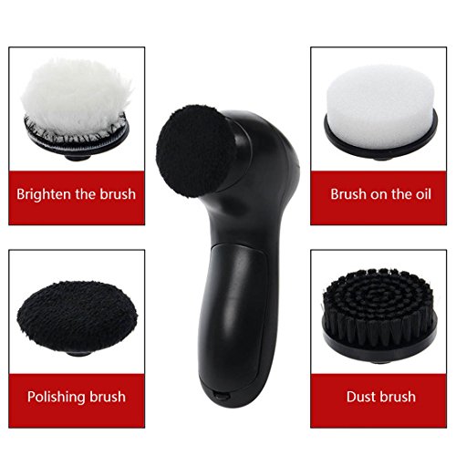 Xigeapg Handheld Automatic Electric Shoe Brush Shine Polisher 5AA Battery Power Supply - Thumbnail 5