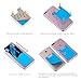 Costyle [6 Pack Phone Card Holder, Adhesive Credit Card Holder for Cell Phone Case Silicone Pouch Wallet Sleeve Pocket Stick on for iPhone, Samsung & Android Phones-White Pink Purple Pink Green Blue