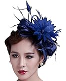Fascigirl Flower Fascinator Wedding Hair Clip Headpiece Cocktail Party Headwear for Women