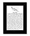 Narwhal with Power Animal Message in 5x7 black frame