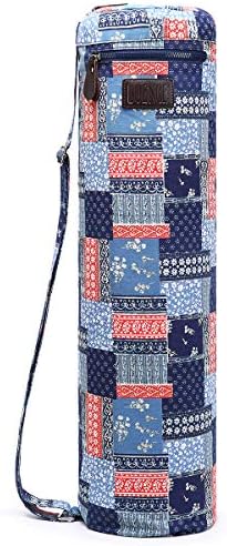 Boence Yoga Mat Bag, Full Zip Exercise Yoga Mat Carry Bag with Sturdy Canvas, Smooth Zippers, Adjustable Strap, Large Functional Storage Pockets - Fits Most Size Mats