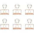 Kikkerland Wire Clips, Copper, Set of 6 (OR73-CO)