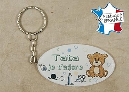 Porte Clef Tata Je T Adore Cadeau Anniversaire Noel Annonce De Naissance Amazon Fr Bebes Puericulture