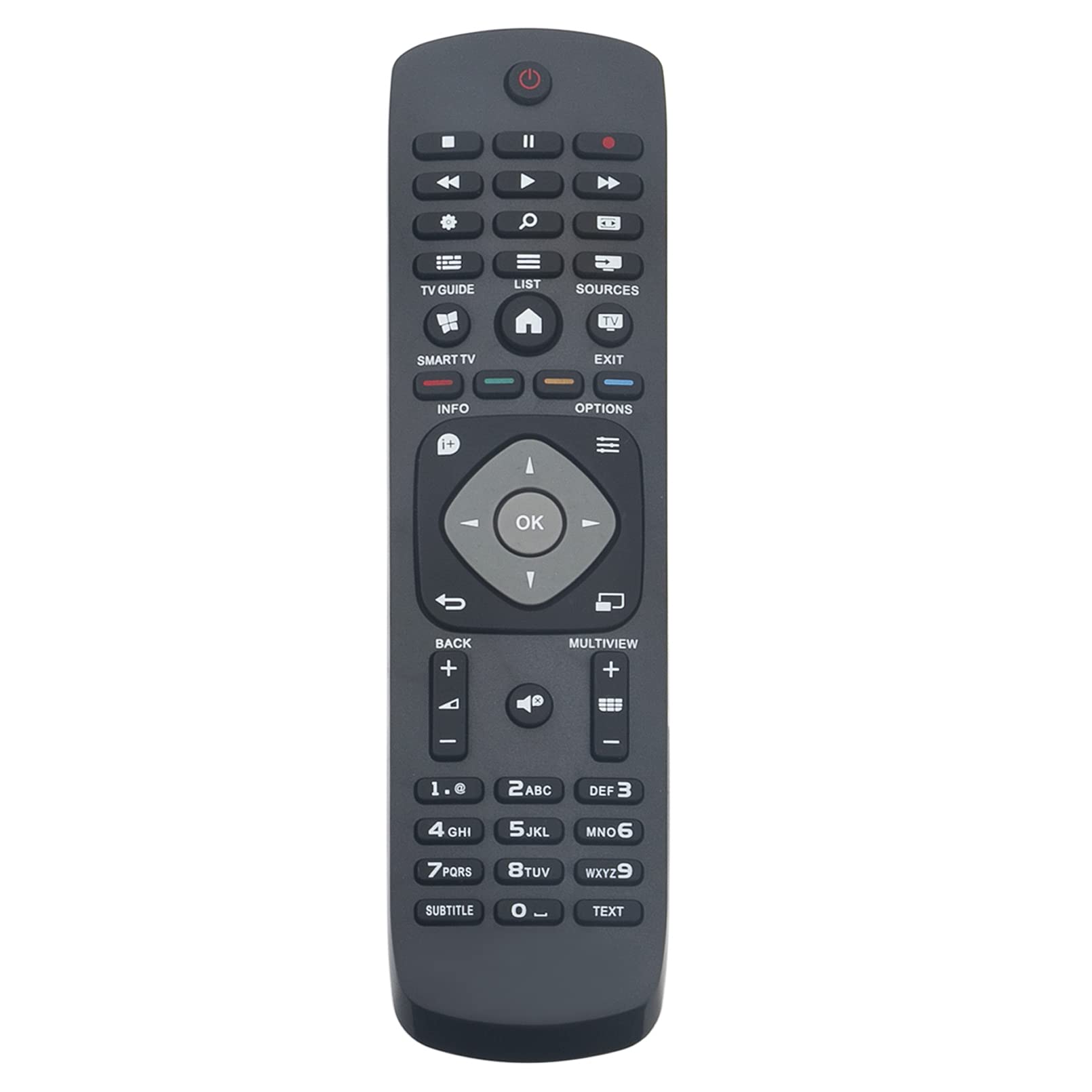 VINABTY YKF348-001 Remote Replace for PHILIPS TV 996590020164 40PUS6809 58PUS6809 48PFK5509 48PFK5709 48PFK6609 49PUS7809 50PFK4509 55PUS7809 22PFK4209 24PHK4109 40PFK4309 42PFK6309 47PFK410947PFK7109