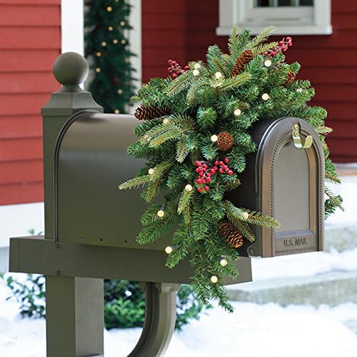 30" Cordless LED Mailbox Swag