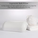 Koelaa Luxury Bath Pillow Tub Headrest Waterproof Spa Comfort Neck Back Support view 5