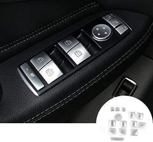 インテリア 車 ドア ウィンドウ スイッチ 全品最安値に挑戦 ボタン トリムカバー 14ピース Gl W166 13 15用 Ml 12 15 X166 Autozone メルセデスベンツ
