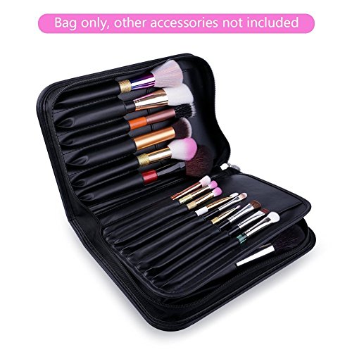 Ducare professional makeup brushes organizer bag leathe…