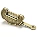 Crqes 1 Pcs Chinese Vintage Antique old style excellent Brass Carved Word padlock lock