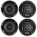 4 New Kenwood KFC-1665S 6.5 Inch 600 Watt 2-Way Car Audio Door Coaxial Speakers