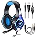 BlueFire Professional 3.5mm PS4 Gaming Headset Headphone with Mic and LED Lights for Playstation 4, Xbox one,Laptop, Computer (Blue) primary