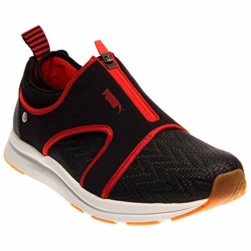 PUMA Men's Haast Handcrafted Black/High Risk Red 10.5 D - Medium