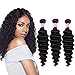 Ali Bling Deep Wave Wigs Lace Front Glueless Wigs Human Hair Pre Plucked for Black Women 13x4 HD Transparent Lace Deep Wave Frontal Curly Wigs 150% Density with Baby Hair, Hairline Natural Color