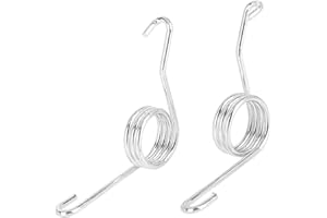 A ABSOPRO Rear Caliper Parking Brake Lever Return Springs for Volkswagen Golf 1998-2006 Stainless Steel Silver Tone 2 Pcs