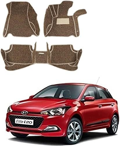 Auto Garh Leatherite 7D Mat for Hyundai Elite i20 (Beige)