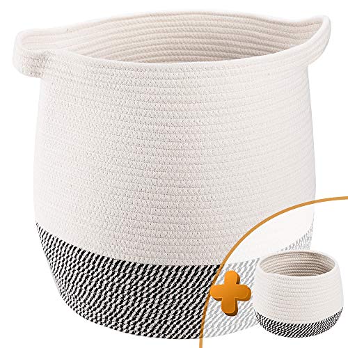 TerriTrophy 2pc Large Woven Storage Basket with