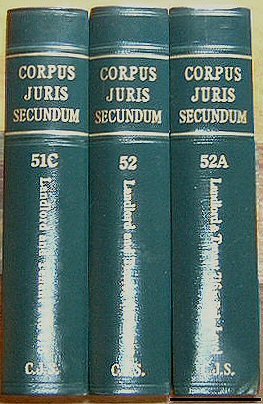 Corpus Juris Secundum Volumes 51C (#1 - 416), 52 (#417 - 715), 52A ...