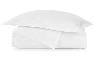 Peacock Alley Vienna Matelasse Coverlets - 100% Egyptian Cotton with 400 GSM - Luxury Bedding with Classic Design and Textured Soft Cotton - California King (White)