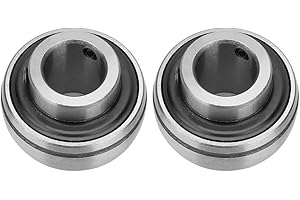 Radial Insert Bearing, Steel 2pcs UC204/UC204-12 Ball Bearing 31mm/1.22in Height for Variety of Machinery(UC204)