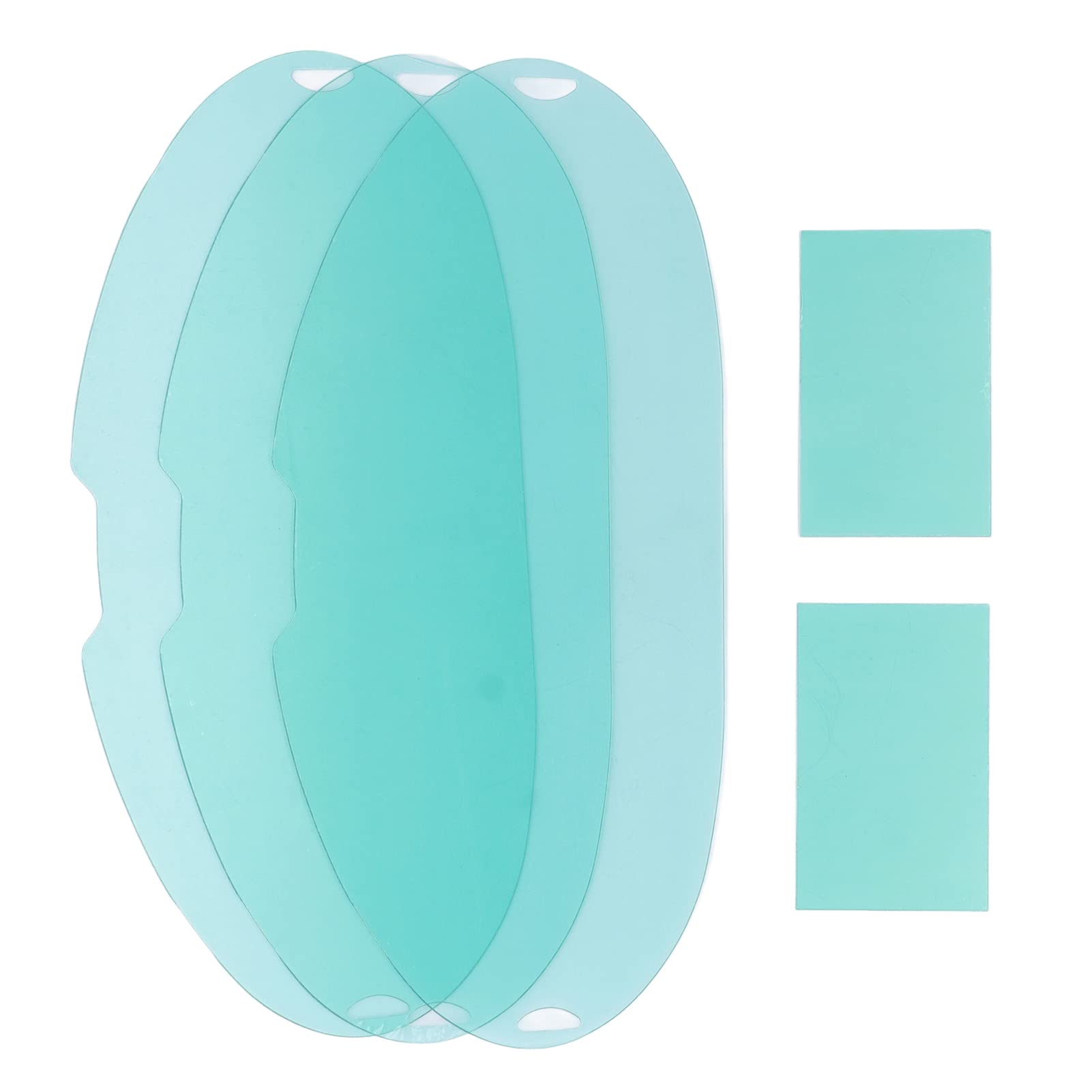 Welding Lens Protector Kit, Large Viewing Screen Replacement, PC Material, Scratch Resistant Coating, Compression Resistant, 5 Pieces