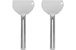 2pcs Metal Squeezer Key, Tube Squeezer Key Salon Manual Toothpaste Squeezing Tool Rolling Toothpaste Squeezers Bathroom Safet
